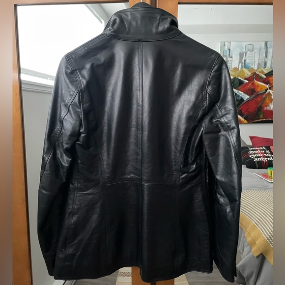 M0851 New Black Leather Jacket - Picture 2 of 8